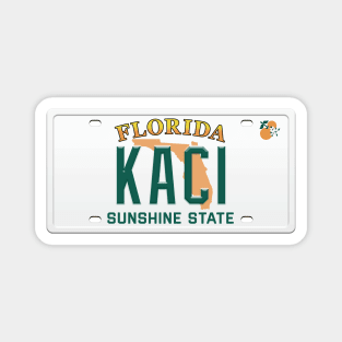 Kaci License Plate - FL Magnet