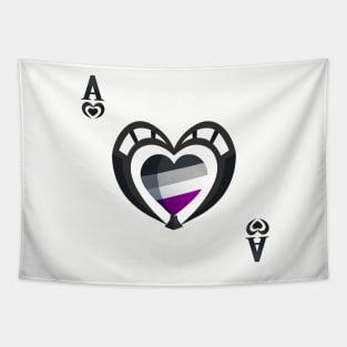 Ace of Hearts Pride Tapestry