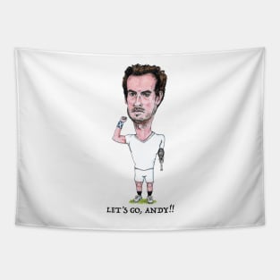 Andy Murray pro tennis player Tapestry