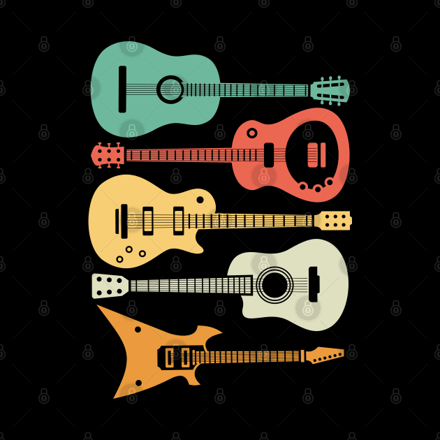 Guitars Classic Guitar Electric Guitar Retro Style by ArtedPool