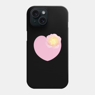 A Heart of Pink Roses Phone Case