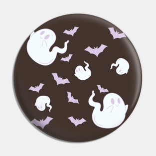 Ghost and Bats Pin