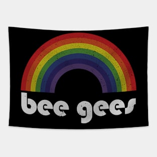 Bee Gees / Vintage Rainbow Design // Fan Art Design Tapestry