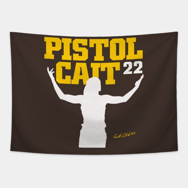 Caitlin Clark Pistol Cait Tapestry by Juantamad