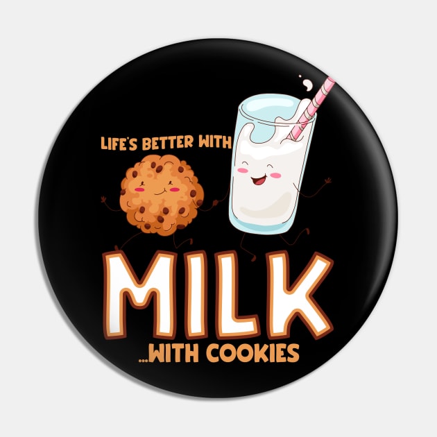 Life is better with milk Pin by Emmi Fox Designs