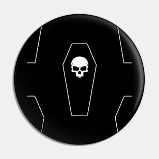 Skull & Coffin Pin