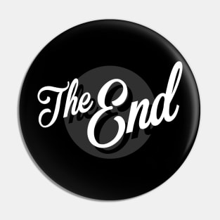 The End Retro Cinema Pin