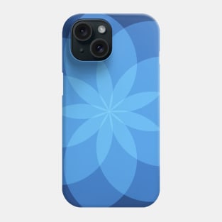 Geometric Flower of Circles (Cornflower Blue) Phone Case