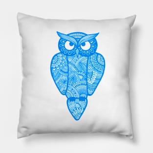 Owl (light blue) Pillow