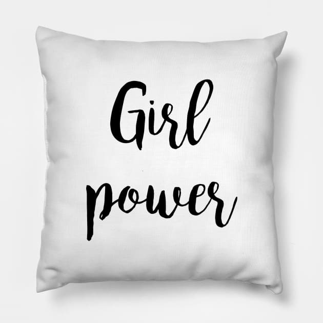 Girl power Pillow by Dhynzz