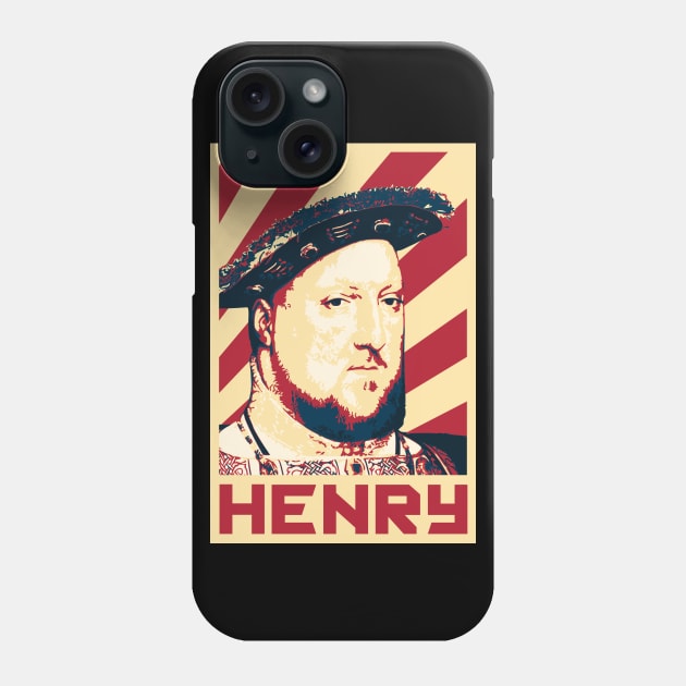 King Henry VIII Of England Retro Propaganda Phone Case by Nerd_art