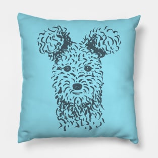 Pumi (Blue and Blue-Gray) Pillow