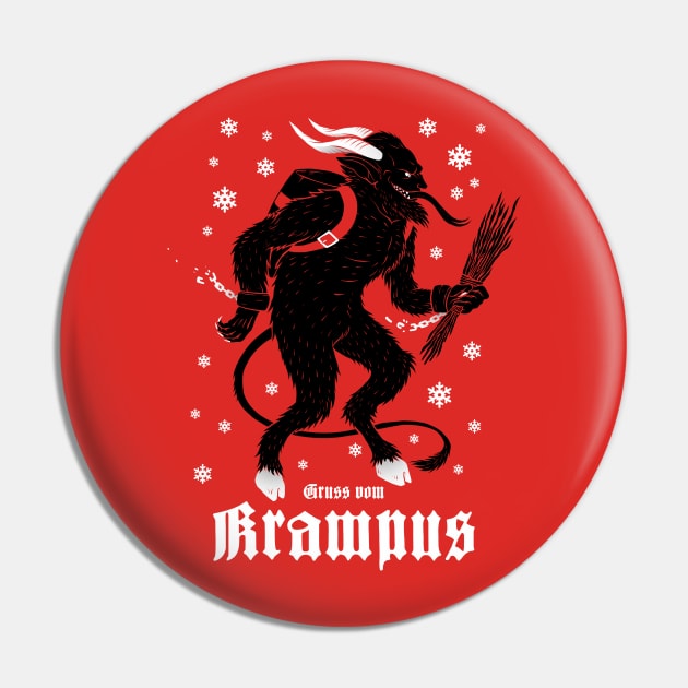 Krampus Pin by Deniart