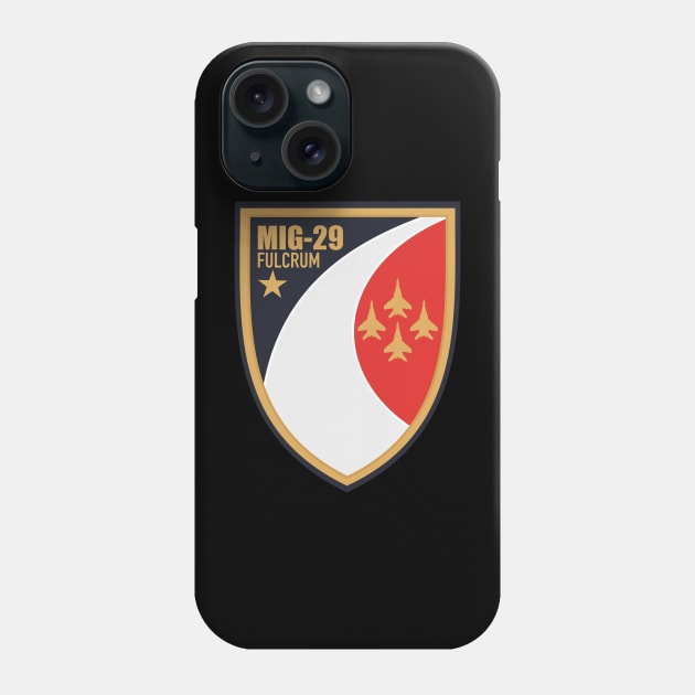 Mig-29 Fulcrum Patch Phone Case by TCP