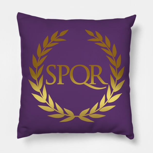 Roman SPQR Shirt Pillow by AgemaApparel