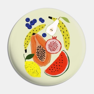 Tropical fruits Pin