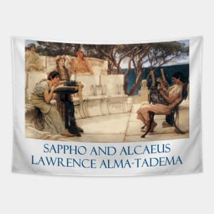 Sappho and Alcaeus by Lawrence Alma-Tadema Tapestry