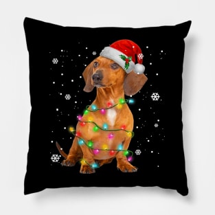 Dachshund Dogs Tree Christmas Sweater Xmas Gifts Pillow