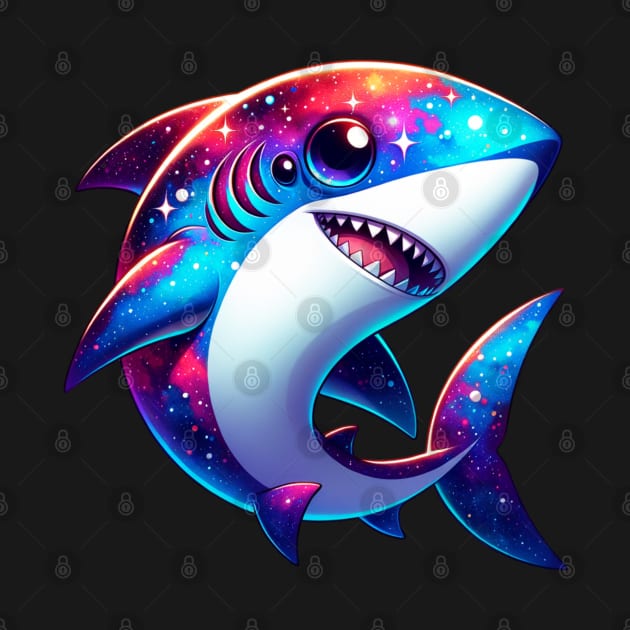 Cute Colorful Shark by Odetee