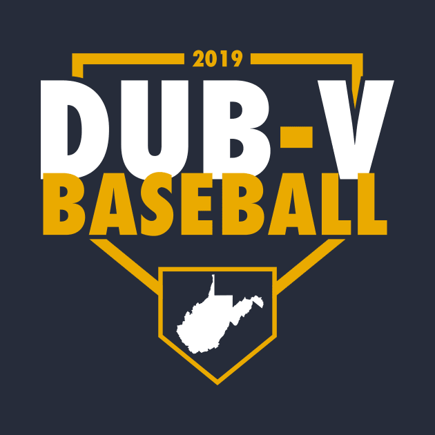 Dub V Baseball (Navy Background) by mattstahl