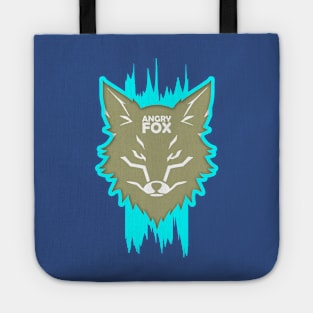 angry fox graphic tshirt design by ironpalette Tote