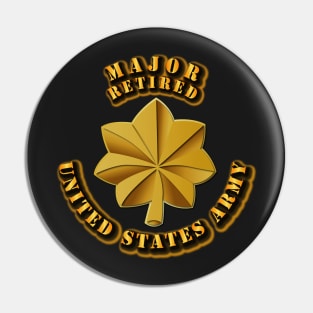 Army - Major Retired w txt Pin