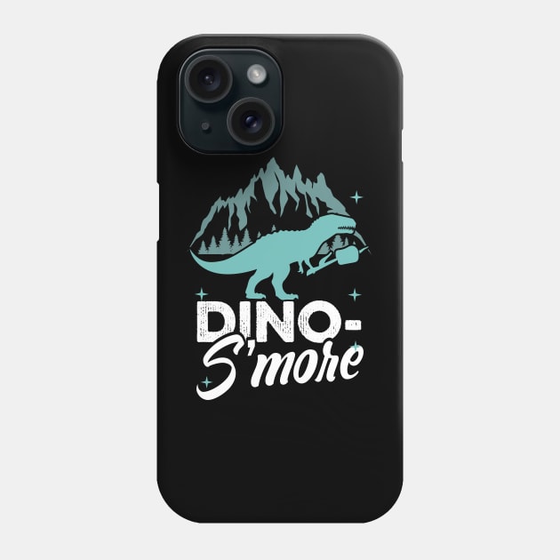 Dinosaur Design Dino-S'more Camping Gift Phone Case by InnerMagic