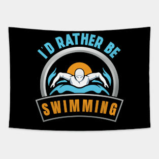 Id Rather Be Swimming Tapestry