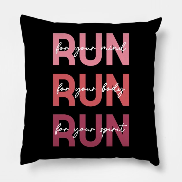 Run For Your Mind - Funny Running Pillow by TeeTypo