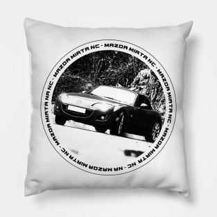 Mazda Miata MX-5 NC Black 'N White 4 Pillow