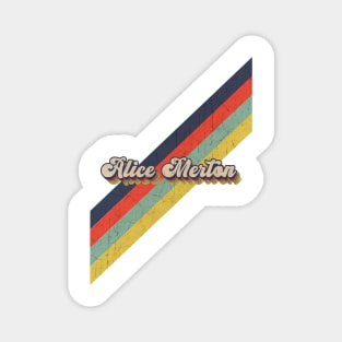 retro vintage color Alice Merton Magnet