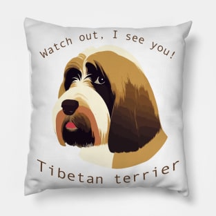 Tibetan Terrier Invasion Pillow