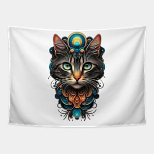 Fantasy Cat Lover Cat Owner Cat Mum Cat Dad Lover of Cats Loves Cats Fantasy Art Tapestry