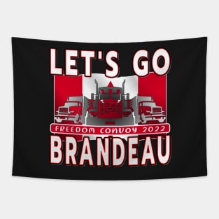 LET'S GO BRANDEAU FREEDOM CONVOY 2022 TRUCKERS Tapestry