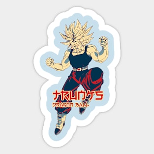 Trunks ssj 1 Sticker by Emmanuel Den Dauw