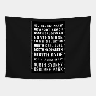 SYDNEY BUS DESTINATION ROLL - Northern Beaches / North Shore Tapestry