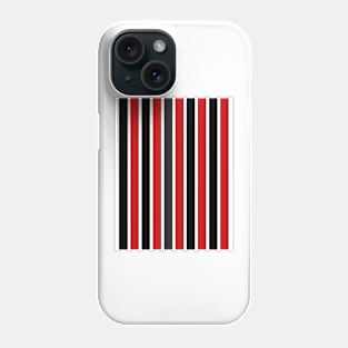 São Paulo Classic Red and Black Stripes Phone Case