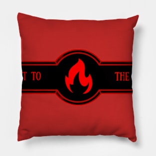 Next to the Fire Logo 2 Pillow