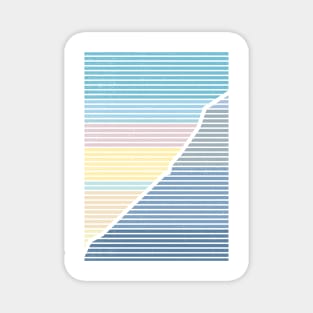 Summer Mountain Stripes Magnet