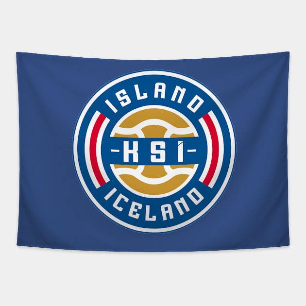 Iceland Football Tapestry by Confusion101