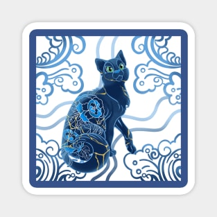 Kintsugi Kitty Magnet