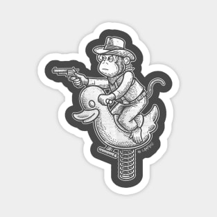 Monkey Cowboy Inverse Magnet