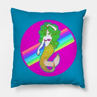 Rainbow Mermaid Pillow