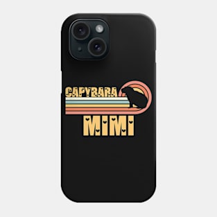 Vintage Retro Sunset Capybara Mimi Phone Case