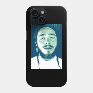 post malone in blue Phone Case