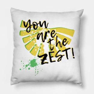 You are the zest! design Pillow