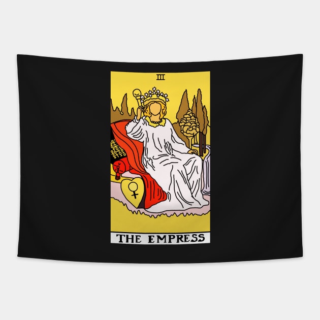 The Empress Tarot Card Tapestry by ThingRubyDoes