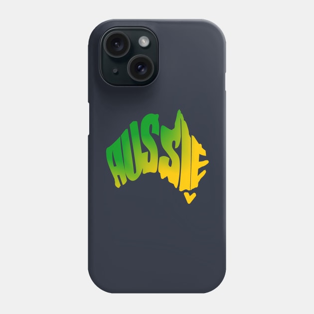 Aussie map Phone Case by RagdollMegs