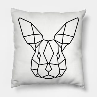 Geometric Rabbit Pillow