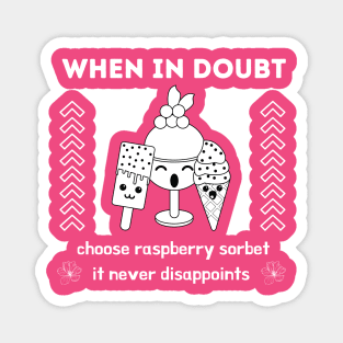 Raspberry Sorbet - kawaii Design Magnet